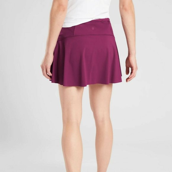 ATHLETA tennis skirt MATCH POINT SKORT plum purple , Sz Small  GOLF  #531324 - Picture 2 of 8
